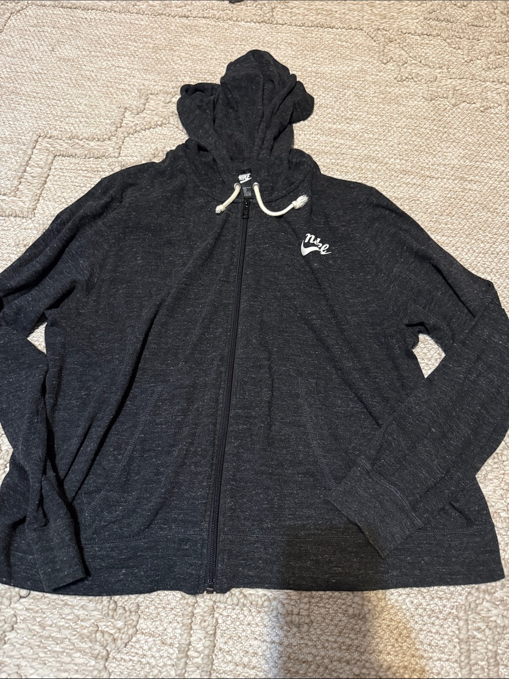 Nike Women's Black Zip-Up Hoodie Jacket